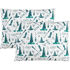 image:imageWicked Printed Microfiber Bed Pillows Set of 2 Standard Size 20 x 26 Soft Machine Washable Elphaba Icon DesignWicked