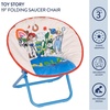 image:imageDisney Toy Story Kids 19 Saucer Chair Foldable PlushChair with Metal Frame Comfortable Padded Seat for Children IndoorOutdoor Toddler Lounge Chair with Buzz Lightyear amp Woody Design