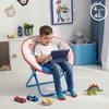image:imageDisney Toy Story Kids 19 Saucer Chair Foldable PlushChair with Metal Frame Comfortable Padded Seat for Children IndoorOutdoor Toddler Lounge Chair with Buzz Lightyear amp Woody Design