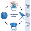 image:imageDisney Toy Story Kids 19 Saucer Chair Foldable PlushChair with Metal Frame Comfortable Padded Seat for Children IndoorOutdoor Toddler Lounge Chair with Buzz Lightyear amp Woody Design