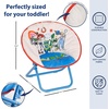 image:imageDisney Toy Story Kids 19 Saucer Chair Foldable PlushChair with Metal Frame Comfortable Padded Seat for Children IndoorOutdoor Toddler Lounge Chair with Buzz Lightyear amp Woody Design