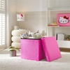 image:imageMarvel Spiderman Collapsible Storage Ottoman Cube with Lid Red Plush Seat Storage Box Organizer for Kids Bedroom Playroom Closet amp Living Room15x15Hello Kitty