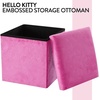 image:imageMarvel Spiderman Collapsible Storage Ottoman Cube with Lid Red Plush Seat Storage Box Organizer for Kids Bedroom Playroom Closet amp Living Room15x15Hello Kitty