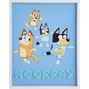 image:imageIdea Nuova Bluey Tufted Wall Art 20x16 Framed Kids Room Decor Featuring Bluey Family CharactersTextured Hooray Design for Nursery Playroom amp Bedroom Decoration