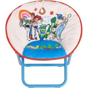 image:imageDisney Toy Story Kids 19 Saucer Chair Foldable PlushChair with Metal Frame Comfortable Padded Seat for Children IndoorOutdoor Toddler Lounge Chair with Buzz Lightyear amp Woody Design
