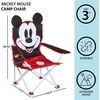 image:imageSanrio Hello Kitty Figural Folding Camp Chair for Kids Portable Outdoor Chair with Carrying Case Lightweight and Durable IndoorOutdoor Seating for Ages 3 Perfect for Camping or BackyardMickey Mouse