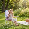image:imageSanrio Hello Kitty Figural Folding Camp Chair for Kids Portable Outdoor Chair with Carrying Case Lightweight and Durable IndoorOutdoor Seating for Ages 3 Perfect for Camping or BackyardHello Kitty