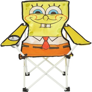 image:imageSanrio Hello Kitty Figural Folding Camp Chair for Kids Portable Outdoor Chair with Carrying Case Lightweight and Durable IndoorOutdoor Seating for Ages 3 Perfect for Camping or BackyardSpongebob