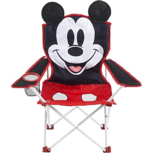 image:imageSanrio Hello Kitty Figural Folding Camp Chair for Kids Portable Outdoor Chair with Carrying Case Lightweight and Durable IndoorOutdoor Seating for Ages 3 Perfect for Camping or BackyardMickey Mouse