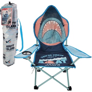 image:imageSanrio Hello Kitty Figural Folding Camp Chair for Kids Portable Outdoor Chair with Carrying Case Lightweight and Durable IndoorOutdoor Seating for Ages 3 Perfect for Camping or BackyardJaws