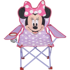 image:imageSanrio Hello Kitty Figural Folding Camp Chair for Kids Portable Outdoor Chair with Carrying Case Lightweight and Durable IndoorOutdoor Seating for Ages 3 Perfect for Camping or BackyardMinnie Mouse