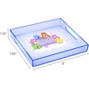 image:imageDisney Stitch Ohana Acrylic Square Table Top Decorative Serving Tray with Carry Handles for Bathroom Desktop Vanity Kitchen Table 8x785Care Bears