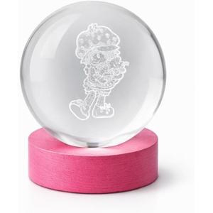 image:imageAngel from Lilo and Stitch Globe Light Crystal Orb Lamp with Color Changing LED Glow USB Powered Night Light with Wooden Base Decorative Ambient Accent Light for Bedroom Desk Kids Room GiftStrawberry Shortcake