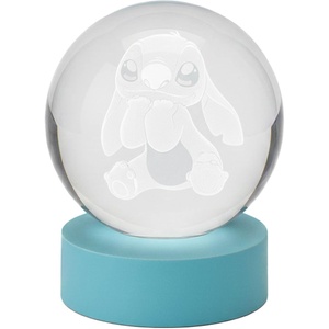 image:imageAngel from Lilo and Stitch Globe Light Crystal Orb Lamp with Color Changing LED Glow USB Powered Night Light with Wooden Base Decorative Ambient Accent Light for Bedroom Desk Kids Room GiftStitch