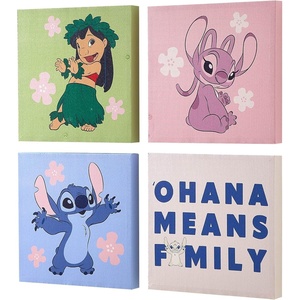 image:imageDisney Lilo amp Stitch and Angel Canvas Wall Art  4Piece Set for Kids Room Dcor Each Print 12x12 Colorful and Fun Artwork for Bedroom Nursery or PlayroomStitch