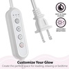 image:imageStrawberry Shortcake Candle Warmer LED Table Lamp 12 Pink Glass Flower Shade Dimmable Bedside Desk Lamp with Adjustable Brightness ControlsAngel