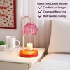 image:imageStrawberry Shortcake Candle Warmer LED Table Lamp 12 Pink Glass Flower Shade Dimmable Bedside Desk Lamp with Adjustable Brightness ControlsStrawberry Shortcake