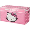 image:imageSanrio Hello Kitty Toy Storage Trunk for Kids 285 x 145 x 16 Large Collapsible Organizer with Lid Foldable Fabric Chest for Bedroom Playroom Nursery amp Closet Pink Polka Dot Design