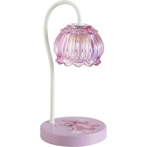 image:imageStrawberry Shortcake Candle Warmer LED Table Lamp 12 Pink Glass Flower Shade Dimmable Bedside Desk Lamp with Adjustable Brightness ControlsAngel