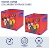 image:imageDisney Mickey Mouse Storage Cubes Set of 2 10Inch