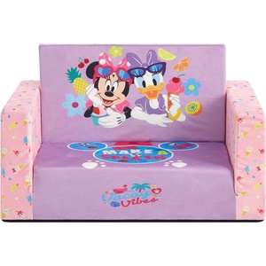 image:imageIdea Nuova Disney Stitch Flip Open Foam Chair Convertible Toddler Couch amp FoldOut Lounger Soft Expandable Sofa for Reading Naps amp Playroom No Assembly RequiredMinnie Mouse