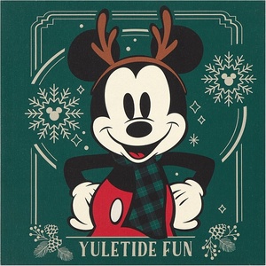 image:imageIdea Nuova Disney Mickey Mouse Christmas Canvas Wall Art Yuletide Fun Holiday Wall Decor with Reindeer Antlers Festive Home Decoration for Living Room Bedroom Kids Room amp Office12X12Mickey Mouse
