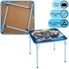 image:imageDisney Stitch Kids Activity Table and Chair Set 3Piece Folding Toddler Table with 2 Chairs Padded Seats Durable Frame for Play Crafts amp SnacksAvengers  Blue
