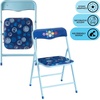 image:imageDisney Stitch Kids Activity Table and Chair Set 3Piece Folding Toddler Table with 2 Chairs Padded Seats Durable Frame for Play Crafts amp SnacksAvengers  Blue