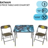 image:imageDisney Stitch Kids Activity Table and Chair Set 3Piece Folding Toddler Table with 2 Chairs Padded Seats Durable Frame for Play Crafts amp SnacksBatman