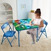 image:imageDisney Stitch Kids Activity Table and Chair Set 3Piece Folding Toddler Table with 2 Chairs Padded Seats Durable Frame for Play Crafts amp SnacksBlues Clues