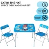 image:imageDisney Stitch Kids Activity Table and Chair Set 3Piece Folding Toddler Table with 2 Chairs Padded Seats Durable Frame for Play Crafts amp SnacksCat in the Hat