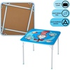image:imageDisney Stitch Kids Activity Table and Chair Set 3Piece Folding Toddler Table with 2 Chairs Padded Seats Durable Frame for Play Crafts amp SnacksCat in the Hat