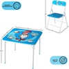 image:imageDisney Stitch Kids Activity Table and Chair Set 3Piece Folding Toddler Table with 2 Chairs Padded Seats Durable Frame for Play Crafts amp SnacksCat in the Hat