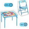 image:imageDisney Stitch Kids Activity Table and Chair Set 3Piece Folding Toddler Table with 2 Chairs Padded Seats Durable Frame for Play Crafts amp SnacksCocomelon