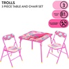 image:imageDisney Stitch Kids Activity Table and Chair Set 3Piece Folding Toddler Table with 2 Chairs Padded Seats Durable Frame for Play Crafts amp SnacksMulti Color