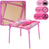 image:imageDisney Stitch Kids Activity Table and Chair Set 3Piece Folding Toddler Table with 2 Chairs Padded Seats Durable Frame for Play Crafts amp SnacksMulti Color