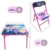 image:imageDisney Stitch Kids Activity Table and Chair Set 3Piece Folding Toddler Table with 2 Chairs Padded Seats Durable Frame for Play Crafts amp SnacksMy Little Pony