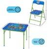 image:imageDisney Stitch Kids Activity Table and Chair Set 3Piece Folding Toddler Table with 2 Chairs Padded Seats Durable Frame for Play Crafts amp SnacksNinja Turtles