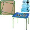 image:imageDisney Stitch Kids Activity Table and Chair Set 3Piece Folding Toddler Table with 2 Chairs Padded Seats Durable Frame for Play Crafts amp SnacksNinja Turtles