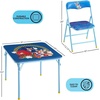 image:imageDisney Stitch Kids Activity Table and Chair Set 3Piece Folding Toddler Table with 2 Chairs Padded Seats Durable Frame for Play Crafts amp SnacksSonic the Hedgehog