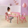 image:imageDisney Stitch Kids Activity Table and Chair Set 3Piece Folding Toddler Table with 2 Chairs Padded Seats Durable Frame for Play Crafts amp SnacksStrawberry Shortcake