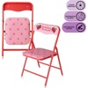 image:imageDisney Stitch Kids Activity Table and Chair Set 3Piece Folding Toddler Table with 2 Chairs Padded Seats Durable Frame for Play Crafts amp SnacksStrawberry Shortcake