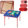 image:imageDisney Stitch Kids Activity Table and Chair Set 3Piece Folding Toddler Table with 2 Chairs Padded Seats Durable Frame for Play Crafts amp SnacksSuper Mario