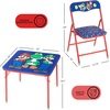 image:imageDisney Stitch Kids Activity Table and Chair Set 3Piece Folding Toddler Table with 2 Chairs Padded Seats Durable Frame for Play Crafts amp SnacksSuper Mario