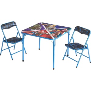 image:imageDisney Stitch Kids Activity Table and Chair Set 3Piece Folding Toddler Table with 2 Chairs Padded Seats Durable Frame for Play Crafts amp SnacksAvengers