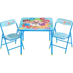image:imageDisney Stitch Kids Activity Table and Chair Set 3Piece Folding Toddler Table with 2 Chairs Padded Seats Durable Frame for Play Crafts amp SnacksCocomelon