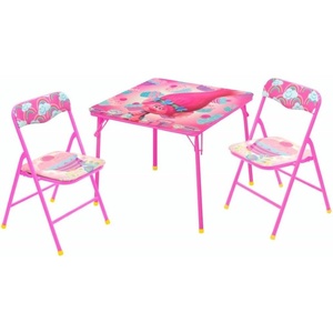image:imageDisney Stitch Kids Activity Table and Chair Set 3Piece Folding Toddler Table with 2 Chairs Padded Seats Durable Frame for Play Crafts amp SnacksMulti Color