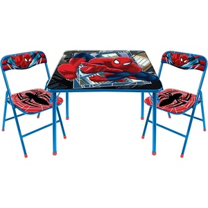 image:imageDisney Stitch Kids Activity Table and Chair Set 3Piece Folding Toddler Table with 2 Chairs Padded Seats Durable Frame for Play Crafts amp SnacksSpiderman