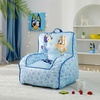 image:imageIdea Nuova Bluey Kids Micromink Bean Bag Sofa ChairSoft Padded Toddler Seat with Piping amp Carry HandleCozy Lounge Chair for Ages 3Bluey