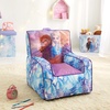 image:imageIdea Nuova Bluey Kids Micromink Bean Bag Sofa ChairSoft Padded Toddler Seat with Piping amp Carry HandleCozy Lounge Chair for Ages 3Frozen 2 Purple